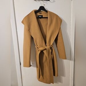 Mackage Laila-o wrap coat xs beige